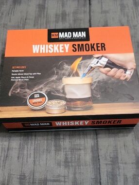 Whiskey Smoker - Orange and Black